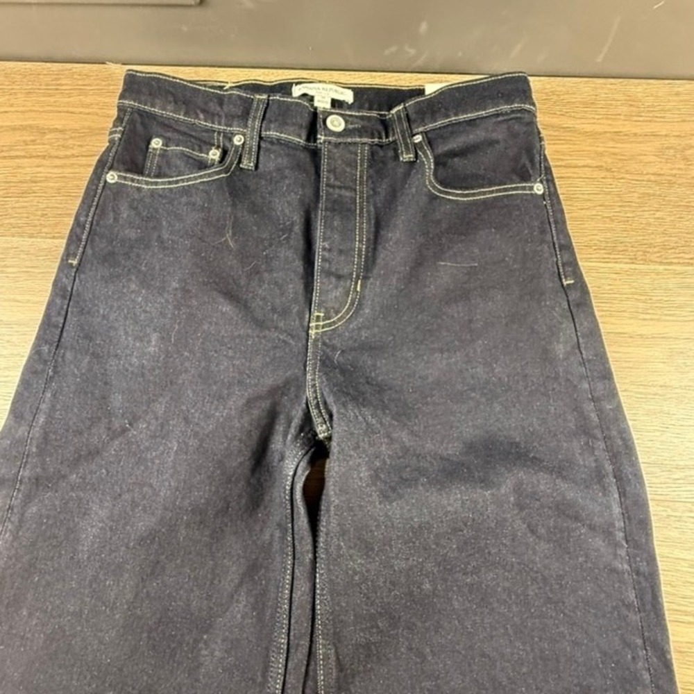 Banana Republic Womens High Rise Wide Leg Jeans Dark Wash Indigo Size 28 NEW - Picture 10 of 12